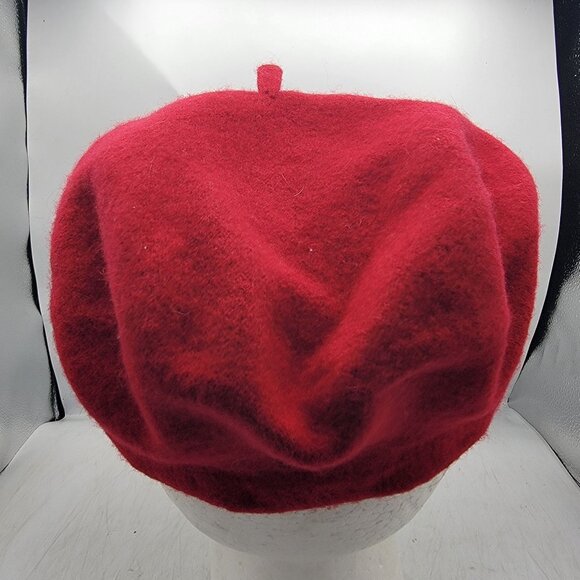 Red Wool Beret Hat by Epochhats 100% Pure Wool Fashion Casual Going Out - Picture 3 of 6